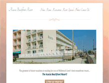 Tablet Screenshot of acaciabeachfrontresort.com